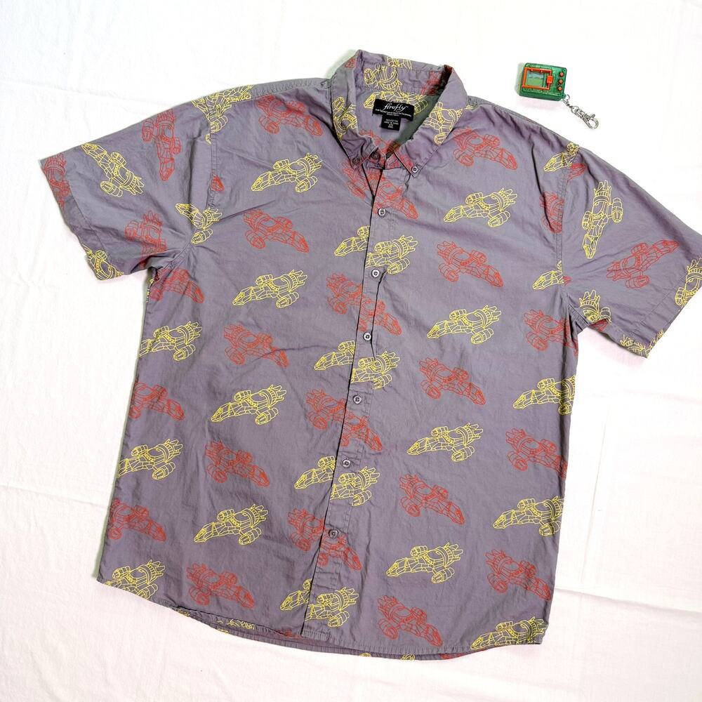 Firefly Serenity Sci-Fi Cotton Button Down Shirt - XL
